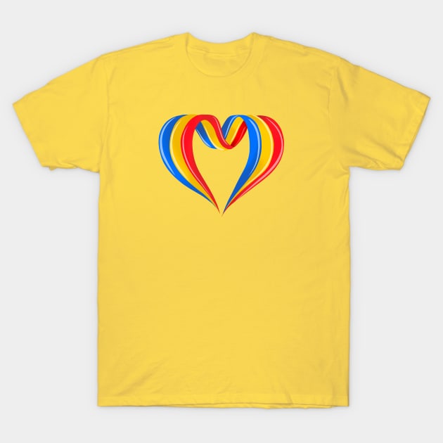 I love ROMANIA 2 T-Shirt by Miruna Mares